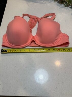 Soma Coral Molded T-Shirt Bra with Lace Racerback